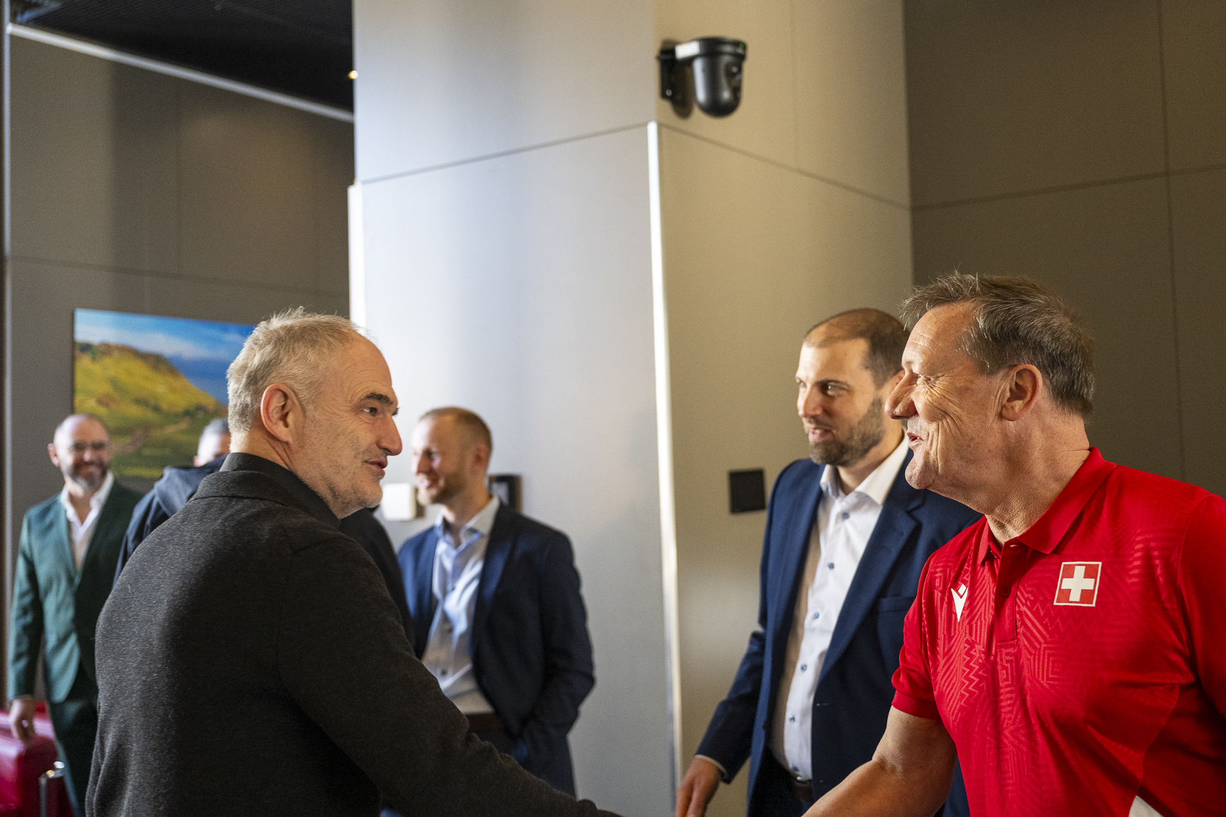 Tirage au sort du championnat suisse de football des polices, qui aura lieu les 3 et 4 jiun 2026. Musée Olympique, Lausanne, le 27 février 2026.